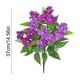 thumbnail image 2 of Decoraciones para San Valentín, adornos para San Valentín, regalos para San Valentín, decoraciones navideñas, flores artificiales de azalea e impatiens de 5 cabezas, flores artificiales de plástico., 2 of 5