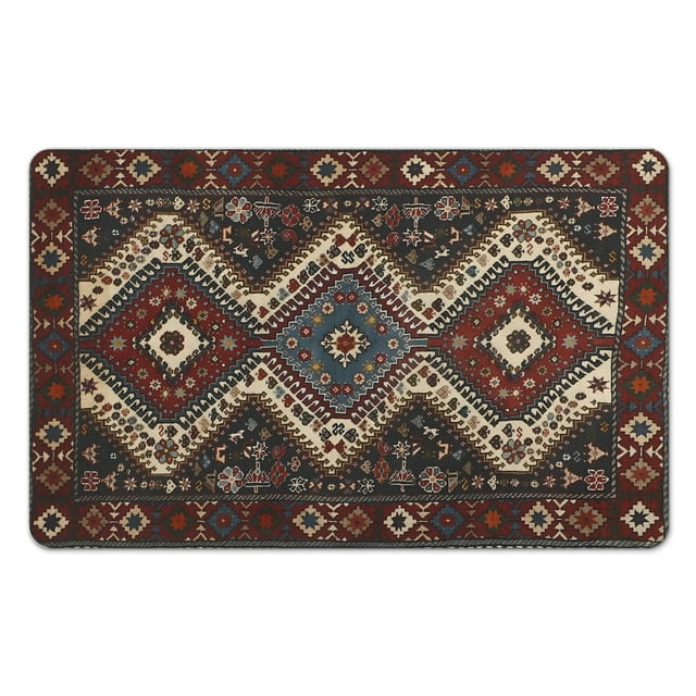 Revamp Your Bathroom with our Boho Bath Mat - Non-Slip, Soft, Absorbent, 20x32in, Luxury Machine Washable Bathroom Rug for Your Floor