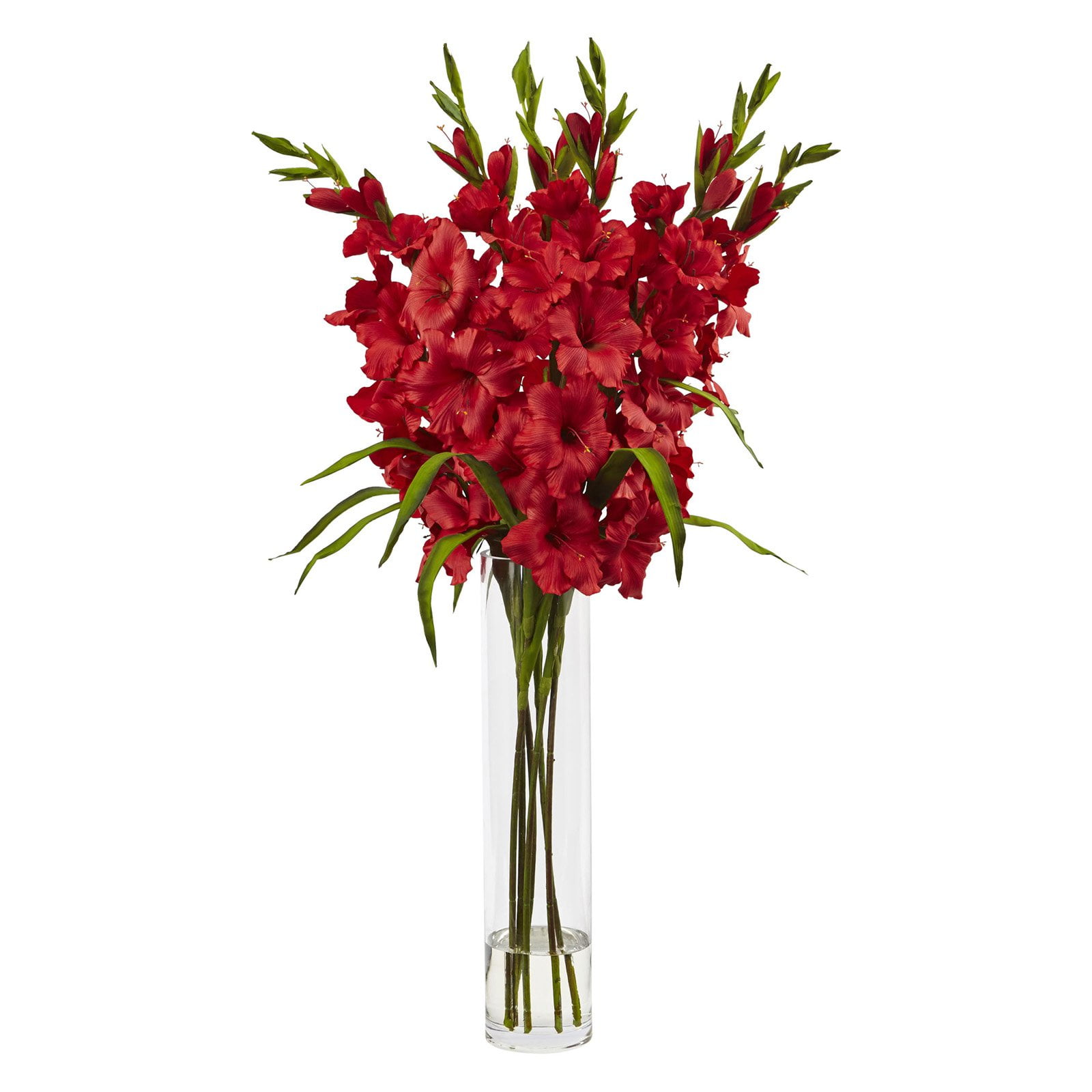 Nearly Natural Large Gladiola Silk Flower Arrangement