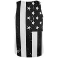 thumbnail image 2 of Black And White American Flag Distressed All Over Adult Tank Top - Small, 2 of 2
