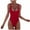 Wine, variant on Alkepwun Sexy One Piece Swimsuit Women Scoop Neck Low Back High Cut Swimsuit Slimming Swimwear Cheeky Thong Bathing Suit