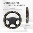 thumbnail image 7 of Picia Sunflower Field Spotted Dog Car Steering Wheel Cover, Non-Slip, Breathable, Universal 15 inch, 7 of 7