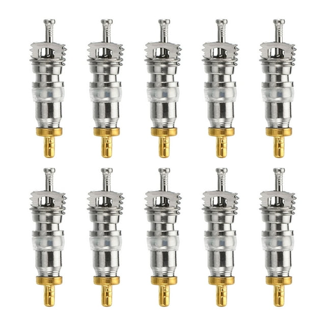 Unique Bargains Air Conditioning Valve Core with Seal Refrigeration Service Valve Stem Cores, 10 Pack