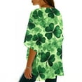 thumbnail image 5 of Daiosportswear Women'S Chiffon Kimono Loose Casual Open Front Short Cover Ups，St. Patrick'S Day Print ，Cover-Up for Women Green L(L), 5 of 7