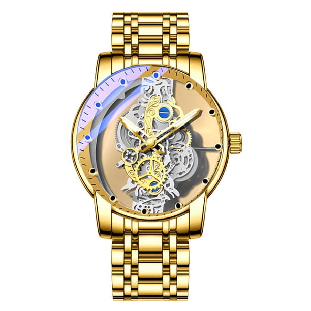 Hollow Out Round Pointer Quartz Watch Mightlink Men Watch Pointer Design Round Dial Luminous  main image 3