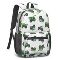 thumbnail image 2 of Tractor and Tractors White Pattern 17" School Backpacks for Teens,Waterproof Oxford Fabric,S-Shape Padded Straps for School,Travel,Hiking,Camping, 2 of 6