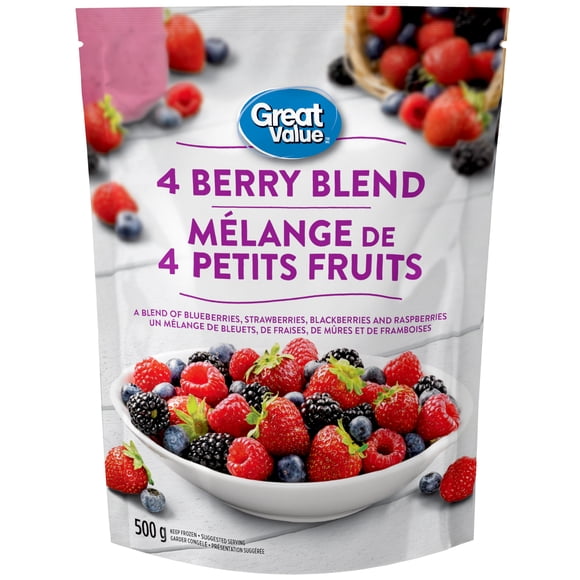 Great Value 4 Berry Blend, 500 g