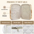 thumbnail image 4 of TSOVTHRID Cross Floral Spliced Print Church Bible Bag for Women Men, Bible Book Cover with Pen Slot, Multi-Functional Carrying Book Case for Christian Gift, 4 of 7