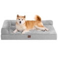thumbnail image 1 of Cama para perros EHEYCIGA, ortopédica, de espuma viscoelástica, grande, impermeable, 1 of 9