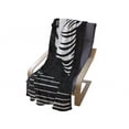 thumbnail image 4 of Tornado Soft Flannel Fleece Throw Blanket, Monochrome Twister Design with Stripes Weather Occurrence Themed Pictogram, Cozy Plush for Indoor and Outdoor Use, 50" x 60", Black and White, by Ambesonne, 4 of 6