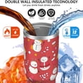 thumbnail image 3 of Christmas 30oz Handheld Travel Tumbler with Handle – Double Wall Stainless Steel Insulated Cup, Flip Straw Lid, Leak-Proof & BPA-Free for Hot and Cold Drinks – Durable Coffee & Juice Mug Black, 3 of 7