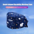 thumbnail image 2 of Paquete De 4 Gorros De Trabajo Para Enfermera, Servicio Prolongado, Color Puro, Botón Pulido Opaco, Gorros De Trabajo Multifuncionales Unisex, Uniformes De Trabajo Monstrate AP008643-23, 2 of 5
