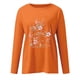 thumbnail image 3 of Blusa de manga larga con cuello redondo y estampado informal para mujer a la moda Pompotops gfhjh2654, 3 of 3