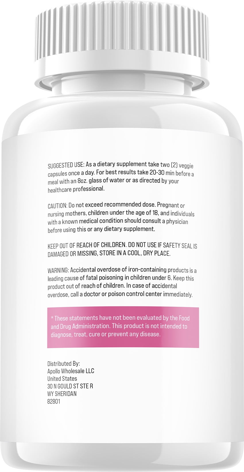 FemiPro Bladder Support Supplement - Probiotic Femi Pro Urinary Control, 2 pack, 120 Capsules
