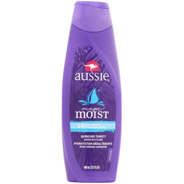 Aussie Mega Moist 2In1 Shampoo 13.5 oz (Pack of 3)