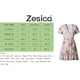 thumbnail image 4 of Vestido corto playero de verano para mujer, cruzado, con escote en V, estampado floral bohemio, con volantes y corte en A, 4 of 7