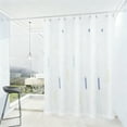 thumbnail image 2 of Qiulaii 1pcs Waterproof Shower Curtain with Mildew-Proof Technology, Polyester Bathroom Barrier for Moisture Protection and Privacy, Modern Frosted Design for Home Bathing Spaces 180*120cm, 2 of 6