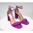 thumbnail image 2 of INC Womens Purple Adjustable Comfort Padded Ankle Strap Lexini Square Toe Block Heel Buckle Dress Sandals Shoes 8 M, 2 of 4