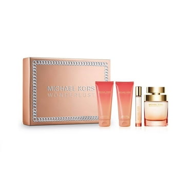 Michael Kors Wonderlust 3.4 oz EDP   gel  lotion  travel spray Set NIB