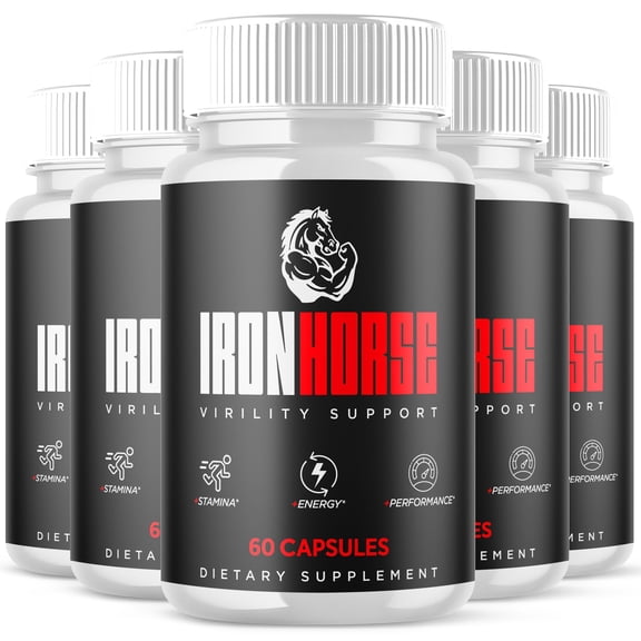 Iron Horse Advanced Formula Pills All Natural Vitamin Supplement IronHorse 300 Capsules