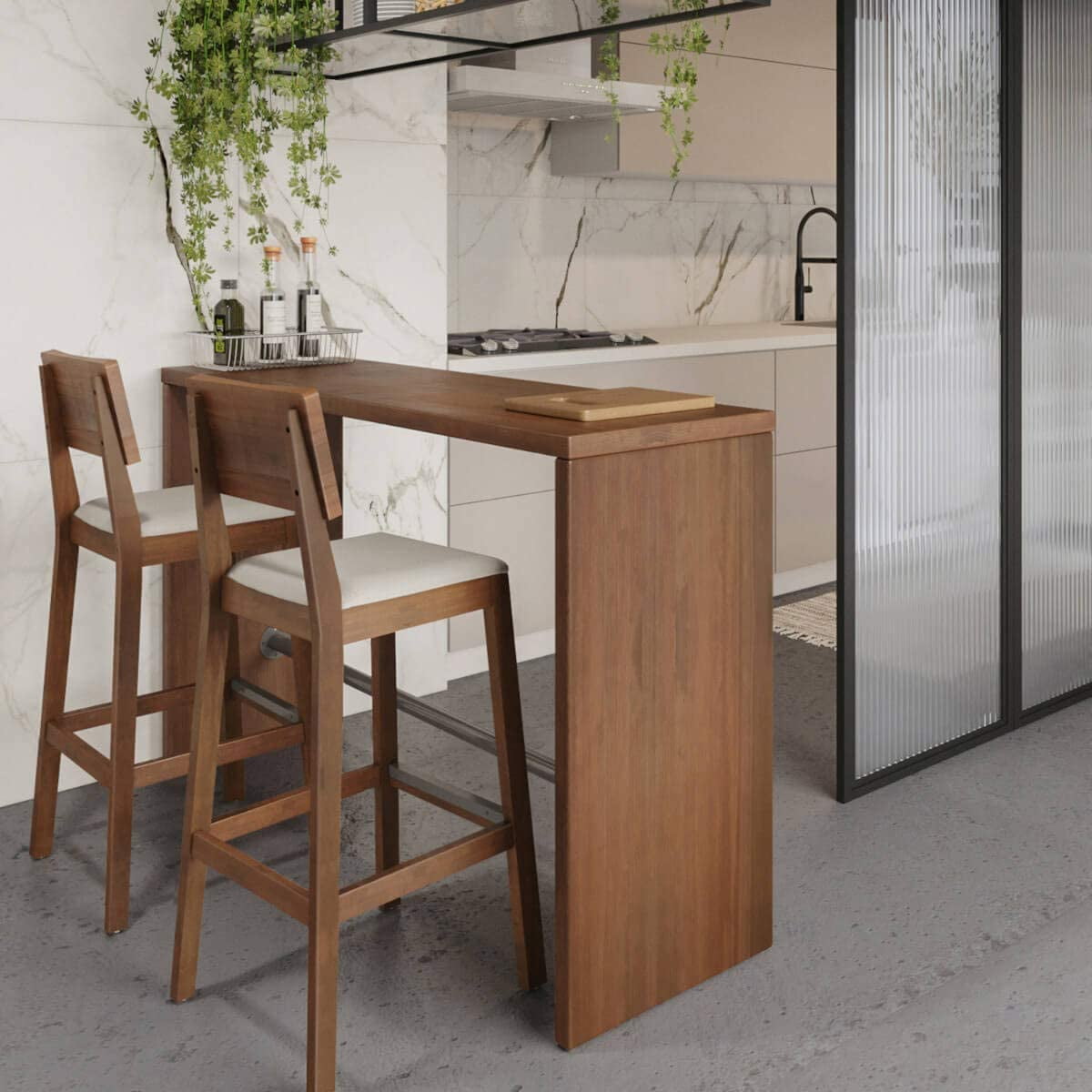 Artefama gourmet walnut bar table deals