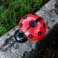 thumbnail image 4 of HHGBAD Solar Ladybug Metal Garden Wall Art Decor,Photoluminescence, Indoor Outdoor Sculpture with LED Lights,Cute & Durable Yard Statues for Home Decoration, 4 of 6