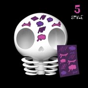 Skelekins - Sadness Series 1 Monster Emotions - Creepy-Cute Customizable Plush + Skeleton Figure + Tote Bag