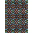 thumbnail image 1 of Ahgly Company Indoor Rectangle Patterned Grayish Turquoise Green Abstract Area Rugs, 10' x 13', 1 of 6