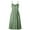 Green, variant on Women Summer Midi Dresses Sleeveless Button Down V-Neck Floral Boho Sundress Spaghetti Strap Swing Casual Beach Dress with Pockets "White Strip, S"