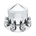 thumbnail image 4 of United Pacific Chrome Pointed Axle Cover Combo Kit w/ 33mm Nut Cover Semi Trailer - Thread-On, 4 of 4
