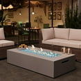 thumbnail image 1 of Naga Bahna Propane Fire Pit Table, 56-Inch Outdoor Gas Fire Table 50,000BTU– Modern Rectangle Firepit for Patio, Garden, and Backyard, 1 of 5
