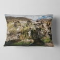 thumbnail image 2 of Designart Fumaroles Altipano Geothermal Area - Landscape Printed Throw Pillow - 12x20, 2 of 5