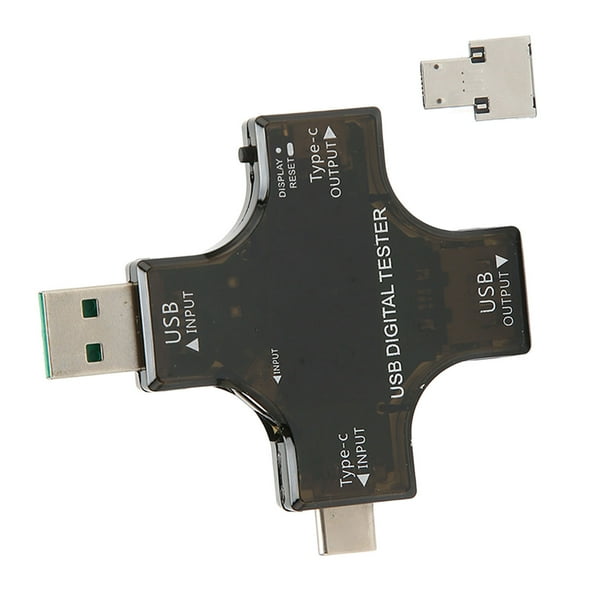 Medidor de voltaje USB, medidor de corriente de voltaje USB C, medidor de potencia USB, medidor de corriente USB, rendimiento potente