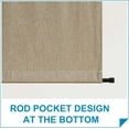 thumbnail image 6 of NICETOWN Door Curtains, Tricia Room Darkening Curtains for French Door, Natural Linen Blend Privacy Curtains Thermal Insulated Roll Up Blinds for Patio Door Glass Door, Mocha, 30"x80", 1 Panel, 6 of 9