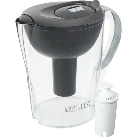 Brita Pacifica Water Filtration Pitcher with 1 Filter, 10-Cup, BPA Free,