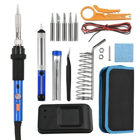 Portable Soldering Iron Kit 60W AdjustableElectric Soldering Iron Pen ...