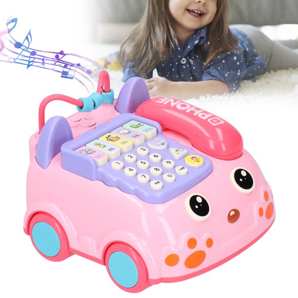 Juguete Teléfono Tele Toy Simulación Educativa Teléfono Juguete Con Efecto de Música Ligera