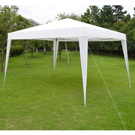 EZ POP UP 10'X13' Wedding Party Tent Folding Gazebo Camping Canopy W/Carry Bag-WHITE