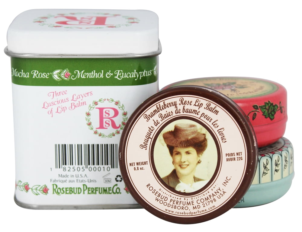 Rosebud Perfume Co. Luscious Layers Gift Tin Lip Balm