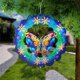 thumbnail image 5 of Promoción Especial, Decoraciones giratorias de estilo Decoraciones para exteriores para patios y jardines Mariposas Gallos Búhos Campanas de viento giratorias Akmoler, 5 of 8