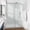 Brushed, variant on Cozy 48"x 76" Frameless Single Slide Shower Door 3/8"Tempered Square