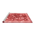 thumbnail image 2 of Ahgly Company Machine Washable Indoor Square Oriental Red Traditional Area Rugs, 3' Square, 2 of 4