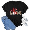 thumbnail image 5 of Tbopshirt Valentine's Day T-Shirts Short Sleeve Graphic Tees,Summer Plus Size Tops,Women Fashion Valentines Day Crew Neck Printed Pullover Casual Loose Womens Tops S-XXXL, 5 of 7