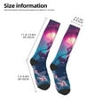 thumbnail image 4 of Fotbe DJ Panda Hot Air Balloon print Women's Men's Novelty Crew Socks Cotton Socks Knee High Socks for Walking,Running,Nurses,Pregnancy, 4 of 8