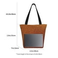 thumbnail image 3 of Salouo Orange Glitter for Shoppers Tote for Women Foldable Handbags with Big Capacity Casual One-Shoulder Shopping Bag Hobo Bags Fit for Office/Shopping/Park, 3 of 6