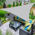 thumbnail image 1 of 4x4x4m Triangle Shade Sail Uv Resistant Shade Sail For Outdoor Garden Patio - Gray, 1 of 4