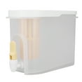 thumbnail image 4 of Hervidor frío de 3,9 l con grifo, gran capacidad, doble filtración, ahorra espacio, dispensador de bebidas con tapa para cocina, hogar, fiesta, bar, amarillo, 4 of 5