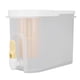 thumbnail image 3 of Jarra De Agua De 3,9 L Con Grifo, Doble Filtración, Ahorro De Espacio, Tetera Fría De Plástico, Anillos De Silicona, Gran Capacidad De 3,9 L Con Tapa Para Cocina YLSHRF Amarillo, 3 of 8