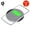 Black, variant on AMZER 15W Plaid Pattern Desktop Metal Round Wireless Charger
