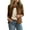 Dark Brown, variant on Sweater Cardigan Women Fall Winter Cropped Button Down Long Sleeve Casual Trendy Cardigan Sweater Jacket Green L
